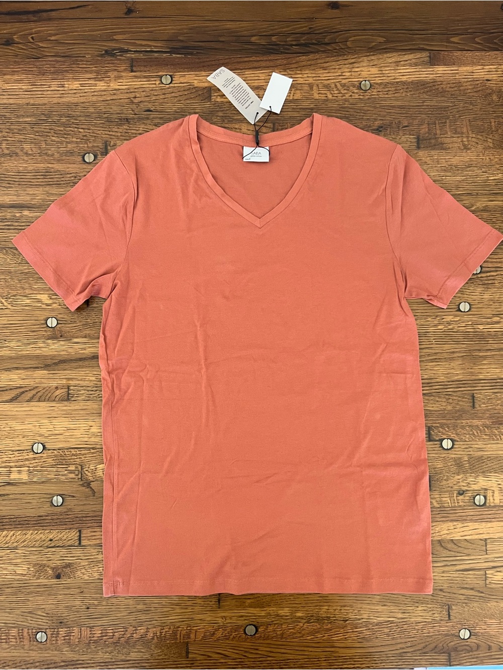 Saba Coral V-Neck Short Sleeve Tee